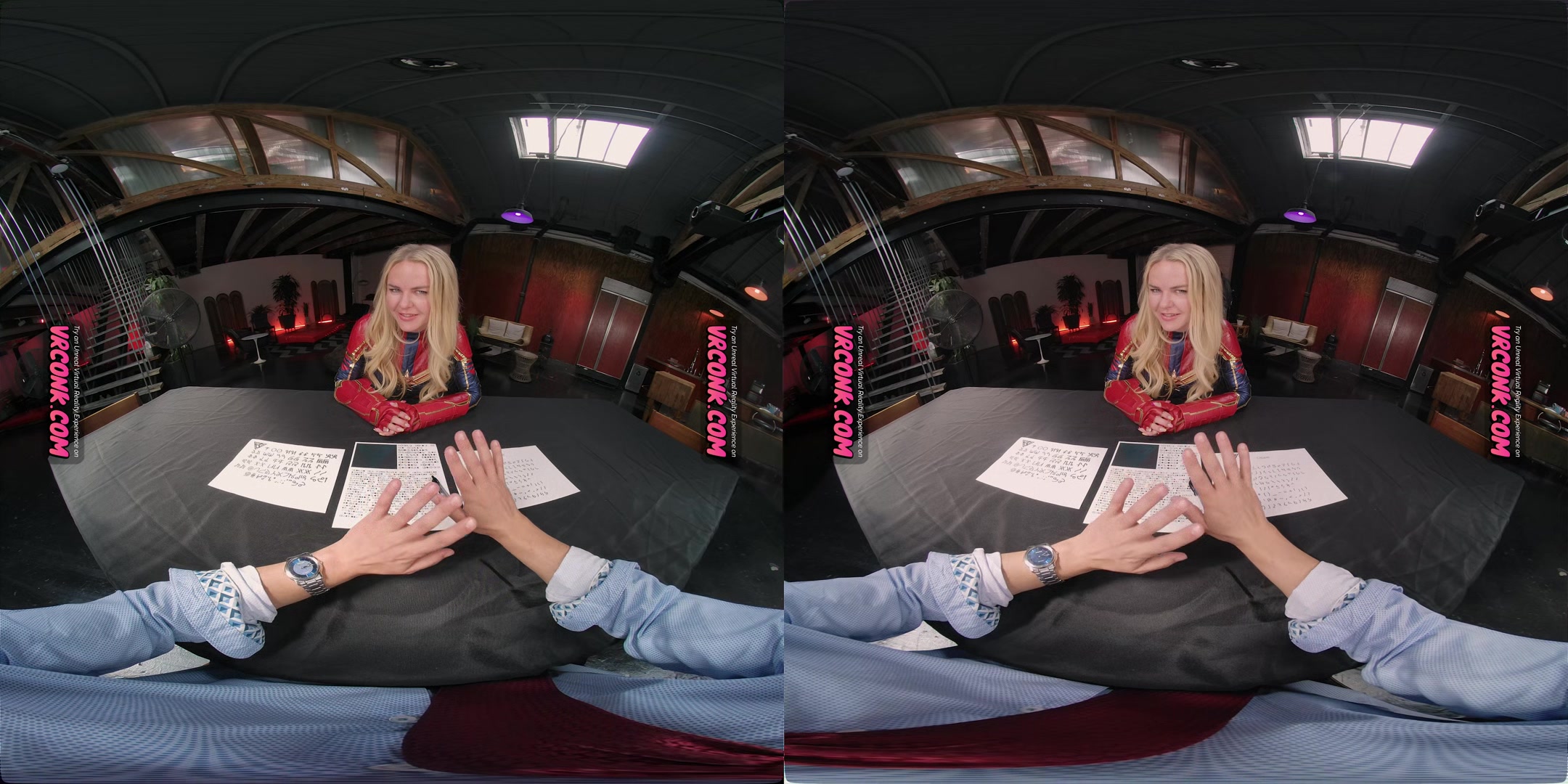 VR Conk captain marvel cosplay parody blonde MiLF VR Porn