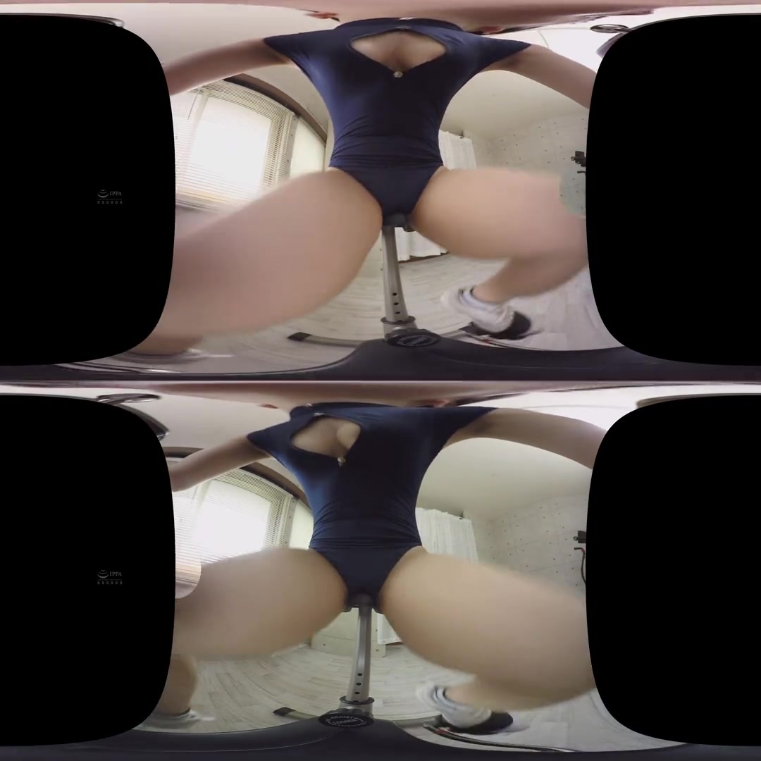 Tight Fitting Leotard Cardio On Stationary Bike - JAV Latex and Leotard Fetish Exercise