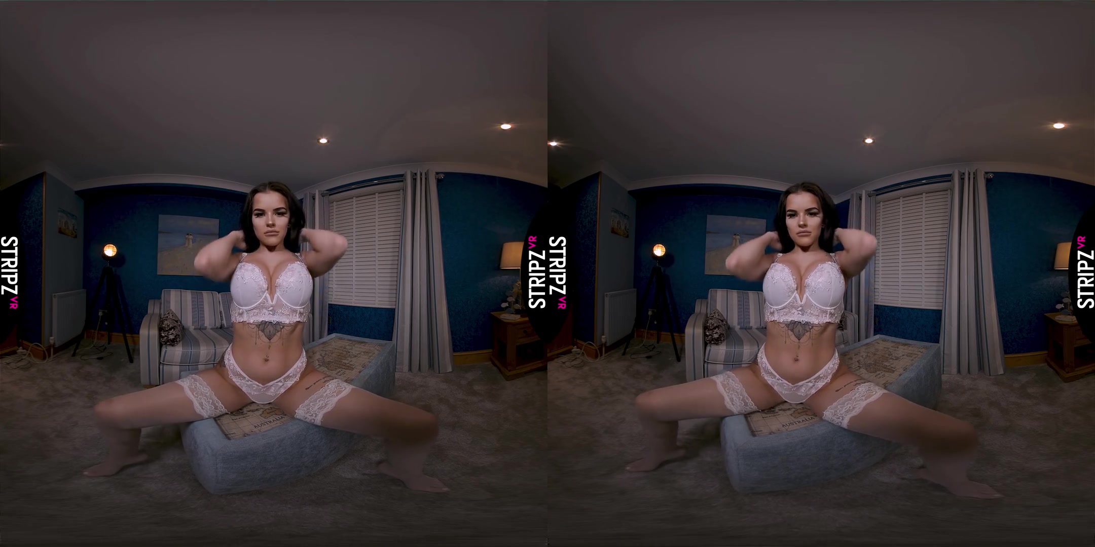 Big Titty Allure - Big Tits Babe Solo Striptease