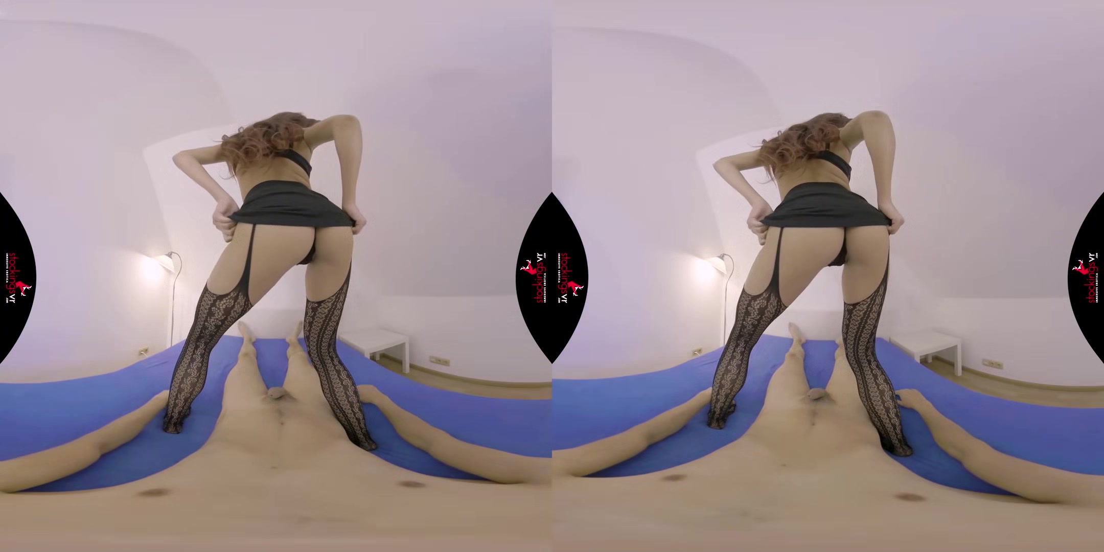 Dirty stockings lapdance starring Paula Shy
