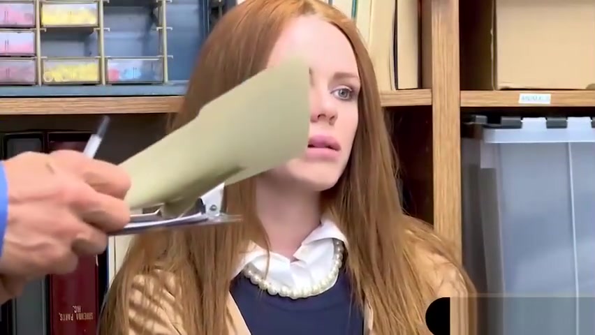 Cute Irish redhead amateur shoplifter rough fucked
