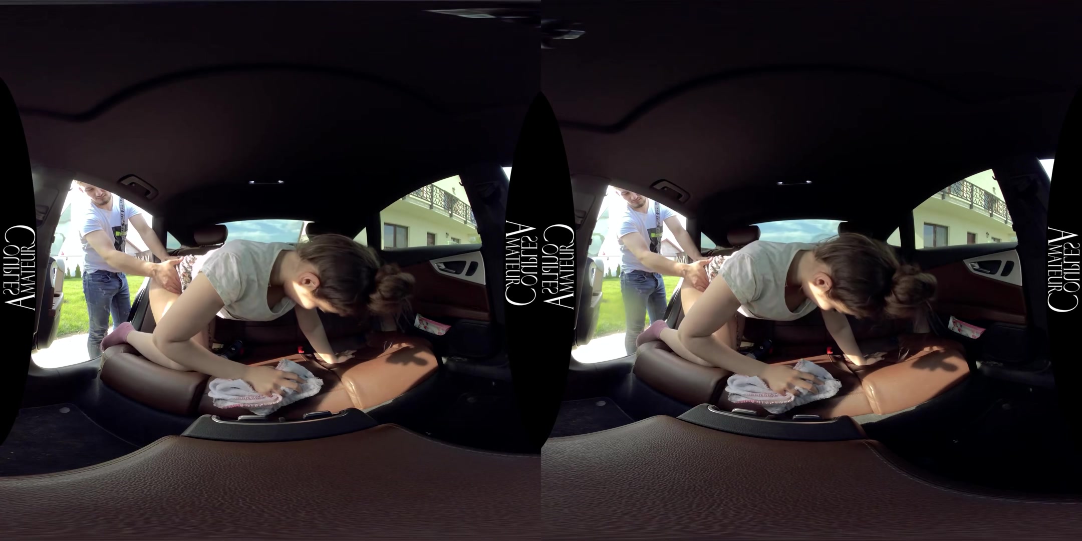 Backseat Quick Fuck - AmateurCouplesVR