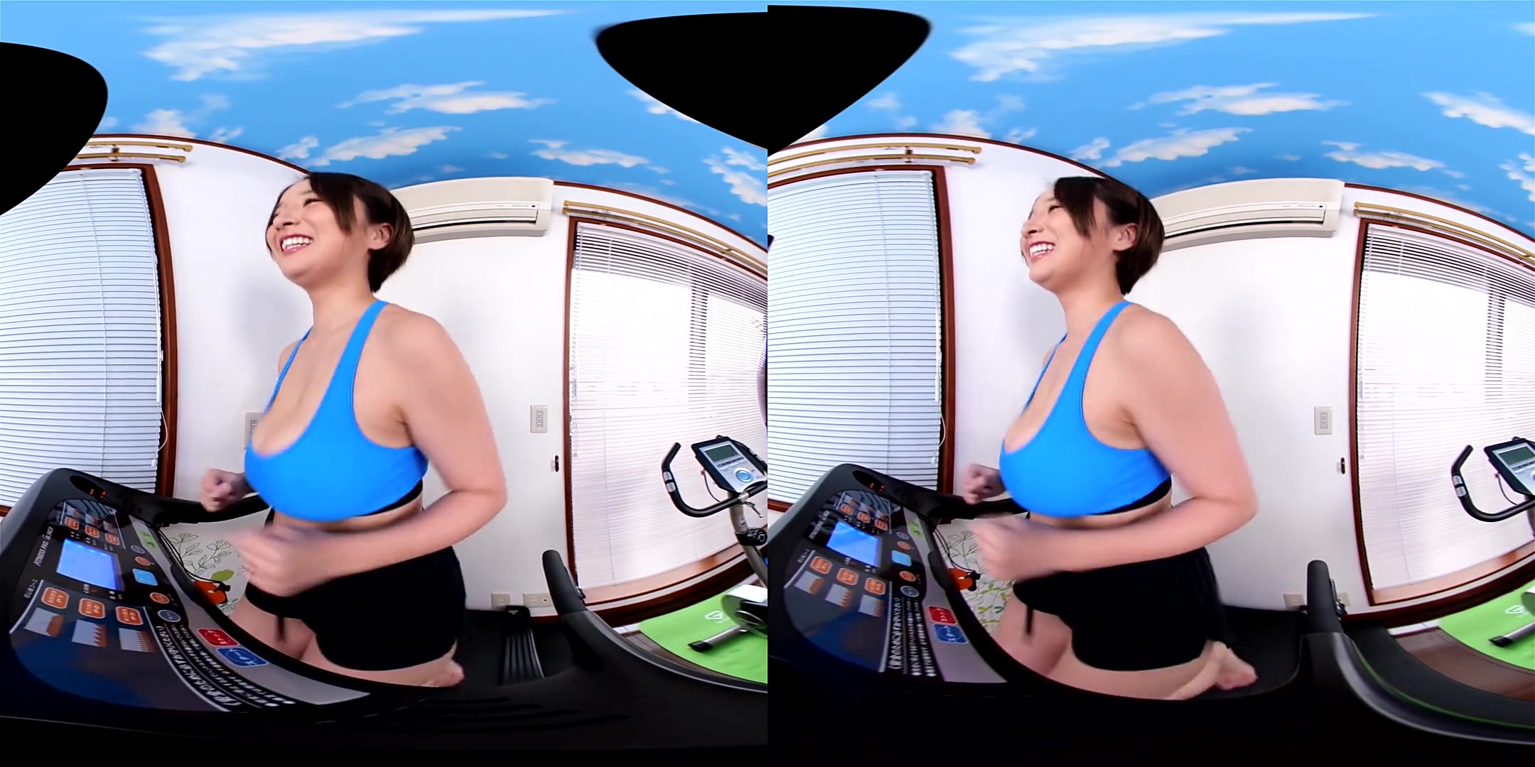 Watch Your Trainer' Body Moving in Front of You - Japanese Workout Bikini
