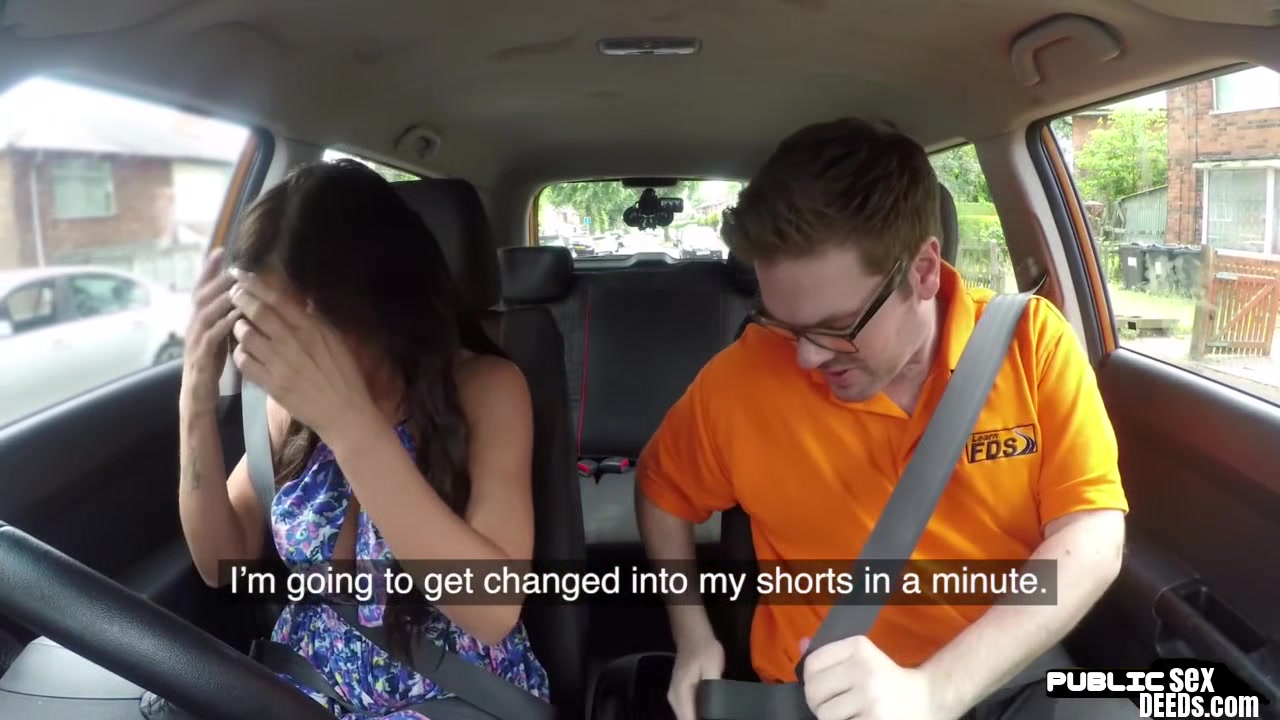 Bombshell MILF drilled by car instructor in POV car fuck