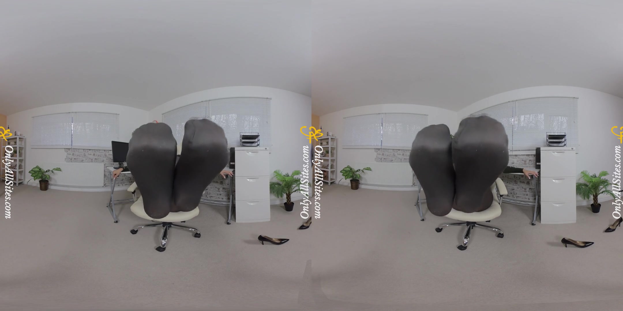 Natalia Forrest - Secretary; Sexy Secretary Shows off Her Ass in Pantyhose