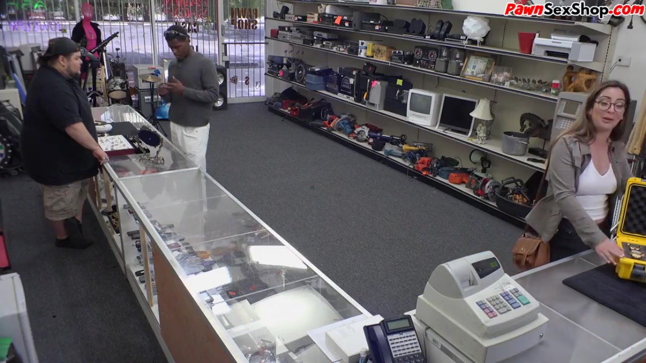 Big Ass Customer Rides Bosses Cock In Pov In Pawnshop Office