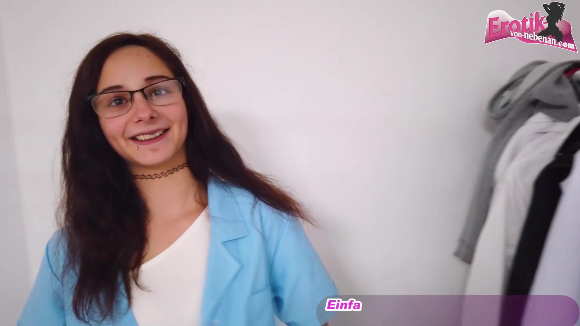 18yo Czech teen 18+ pick up on german street for POV Casting