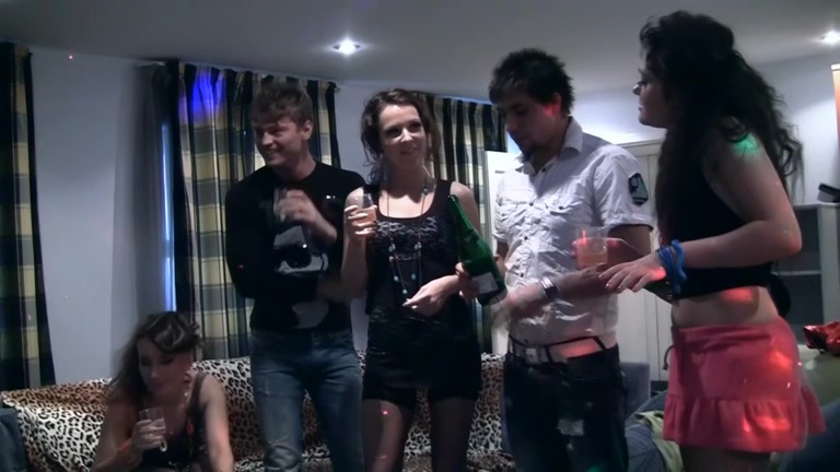 Fuckfest at eager students 18+ sex party