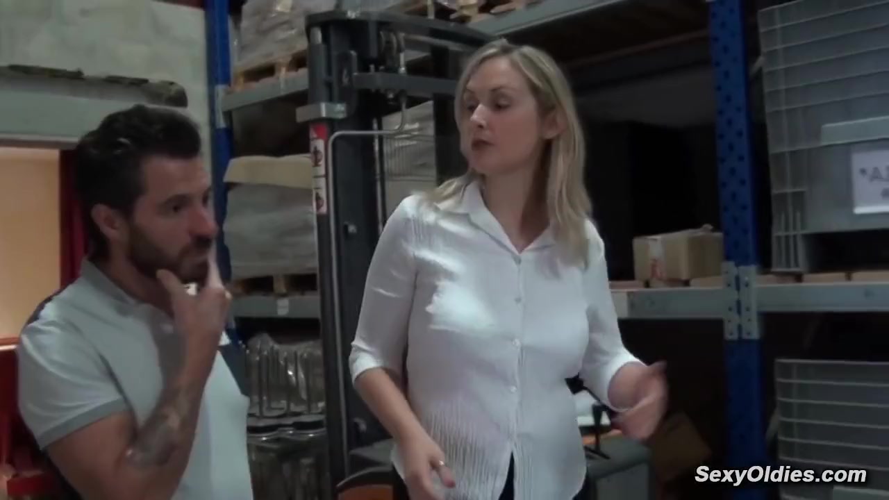 Melany Paris And Michael Cheritto In Tall French Milf Sucks And Fucks In The Wareho