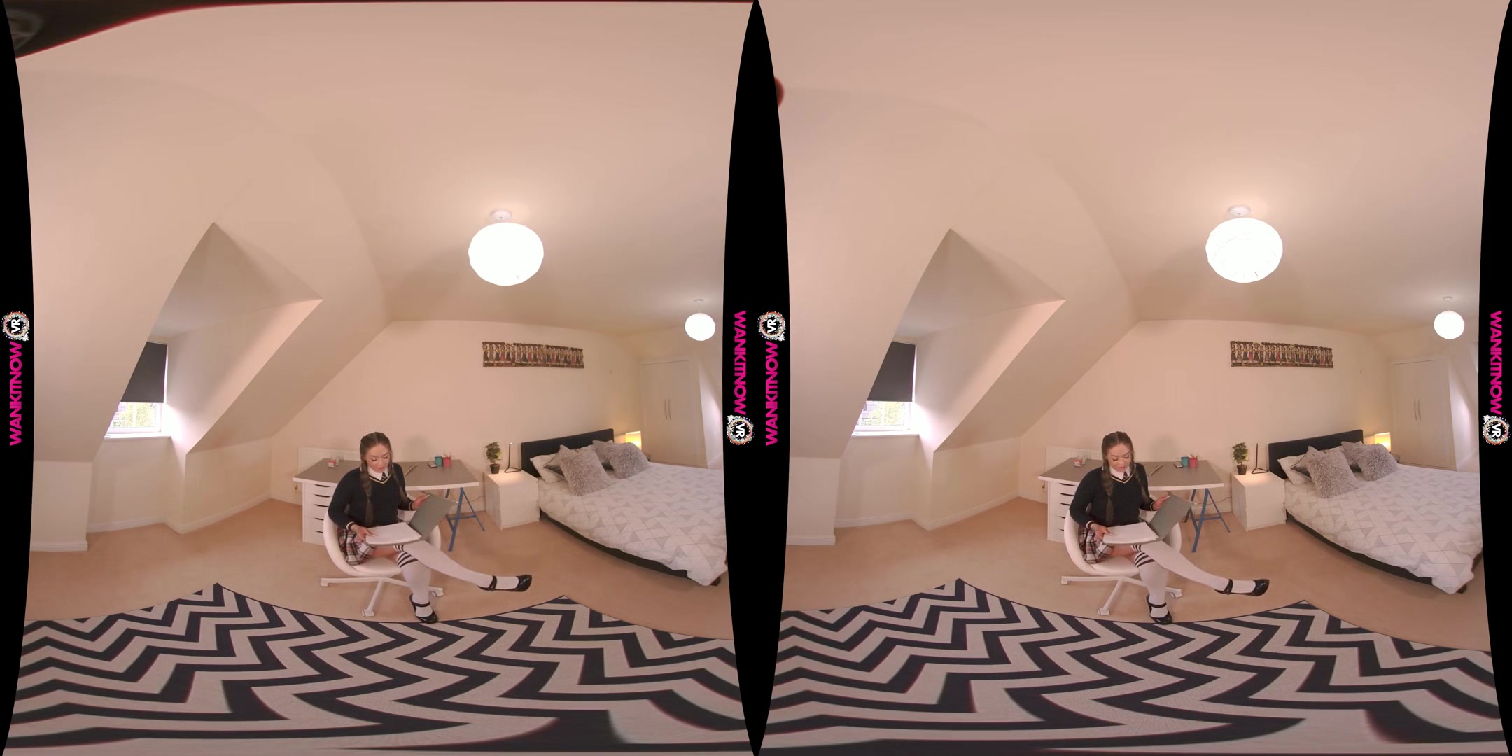 Study Slut - Cute British Babe Virtual Reality Blowjob