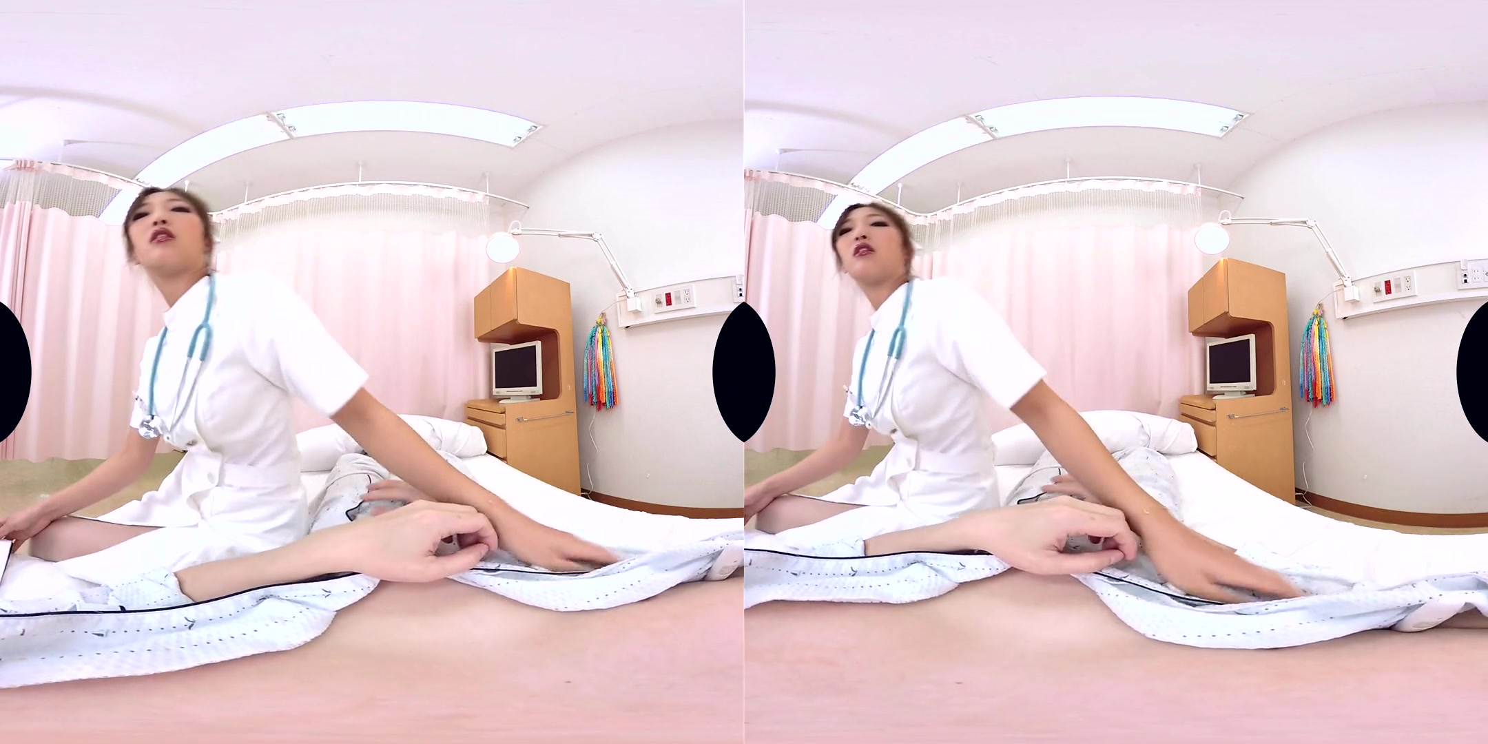 Late Night Visit Sex in the Hospital Room 1 - Asian Nurse Creampie