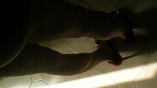 Legs heels red