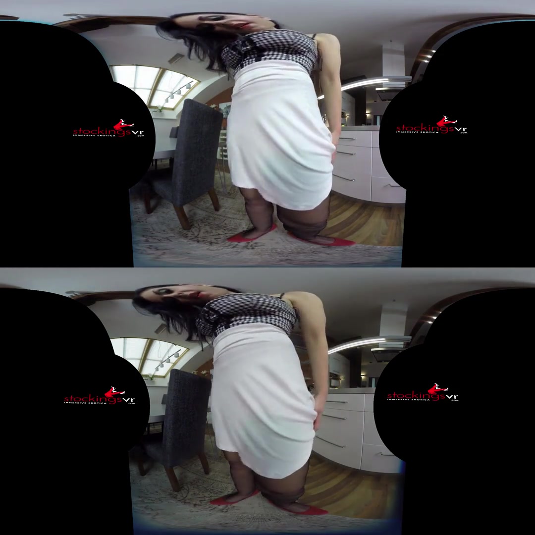 Alex Black in Big Ass Black Panty Tease - StockingsVR