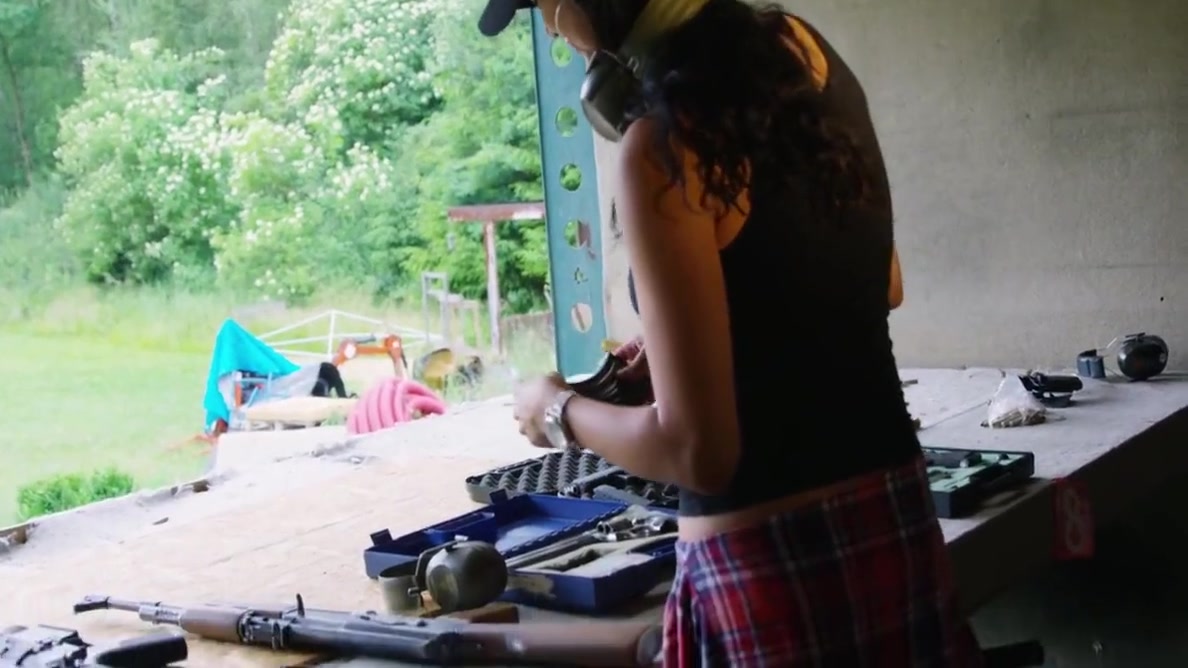 Daniela Kostic Girl With A Big Gun