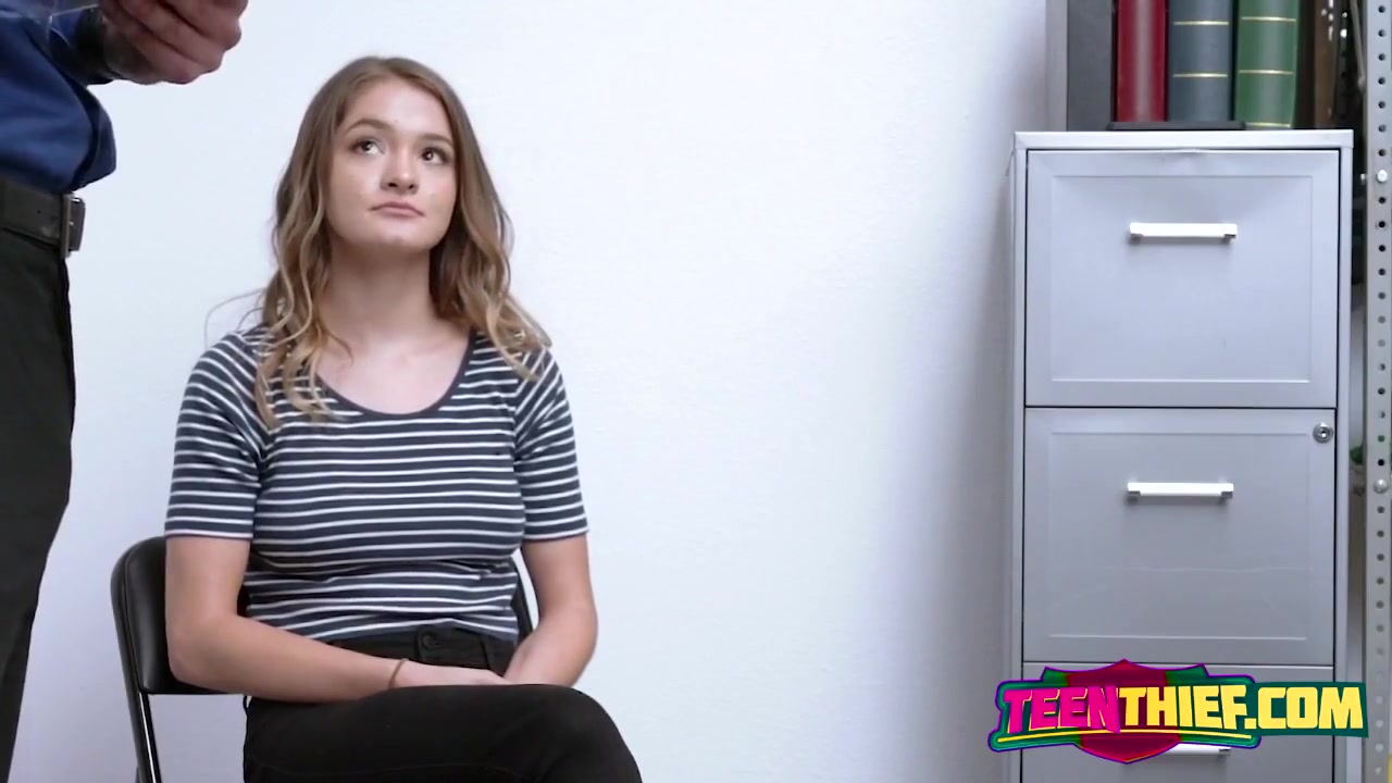 Tiny teen 18+ Was Caught Stealing And Now She Is Paying A S