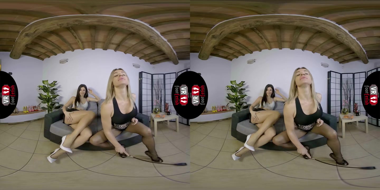 Unreal Babes Lilian And Pamela Take Their Clothes Off And Shove Their feet in your face in VR - VRFootFetish
