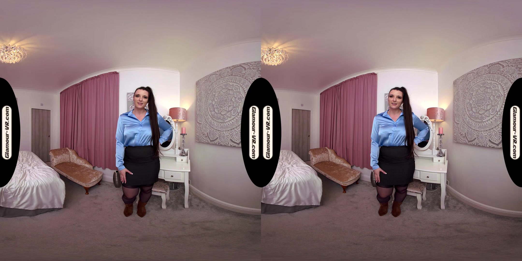 Ivy Rain Playful Secretary With Stockings Joi & Surprise Treat - 8k Vr