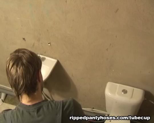Cutie gets her pantyhose ripped from her butt