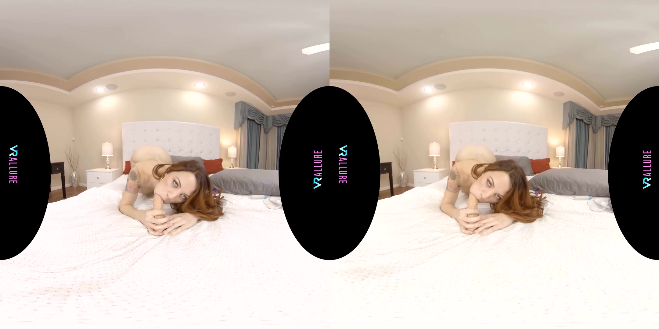Her Eyes Will Play Tricks On You! - Busty Redhead Solo Fucking Toys