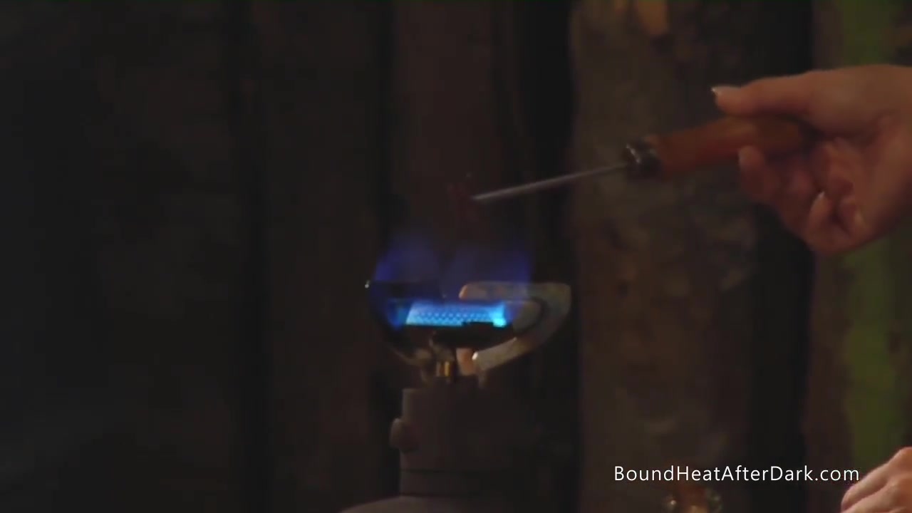 Big Tits Lesbian Slave Tied Up And Branded By Domina