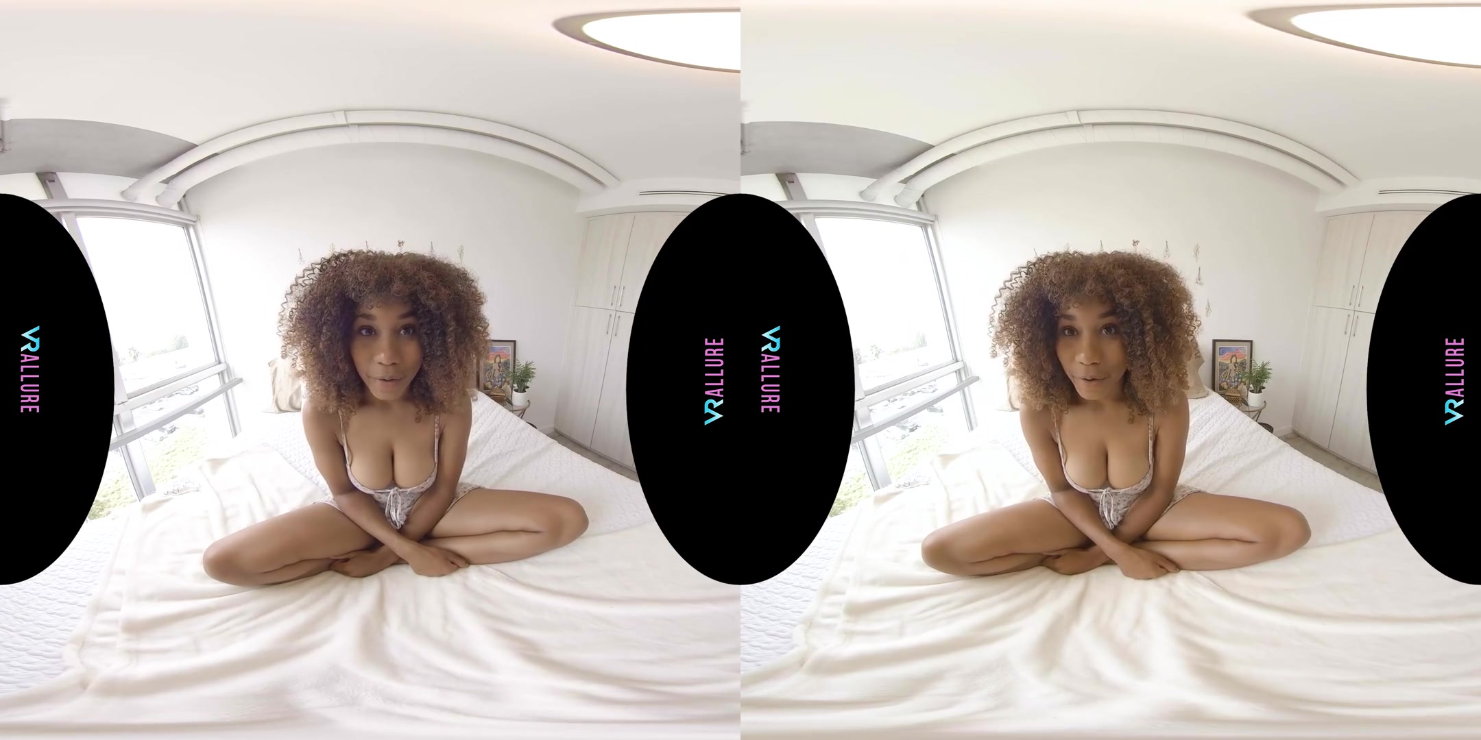 Come Hangout In My Bedroom! - Ebony Babe with Wild Hair Simulated Sex Solo