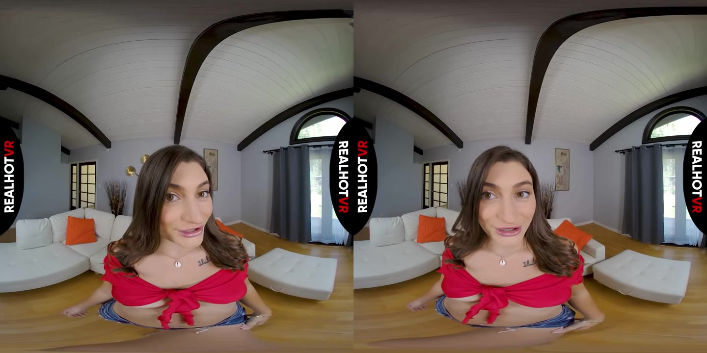 Teen Stepsister Sneaks Inexperienced Stepbro Into Her Bedroom & Teaches Him How To Fuck! - RealHotVR