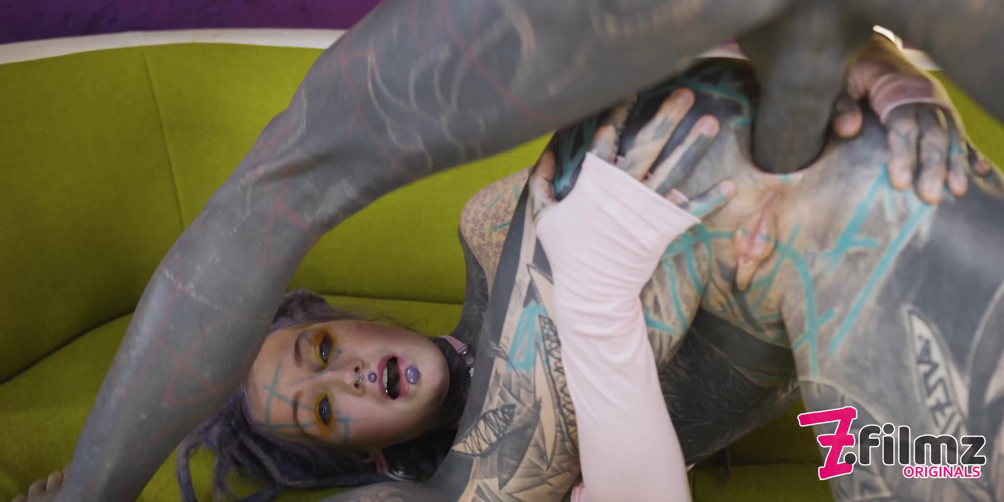 Heavily Tattooed Dap Threesome - Hardcore Anal Fuck