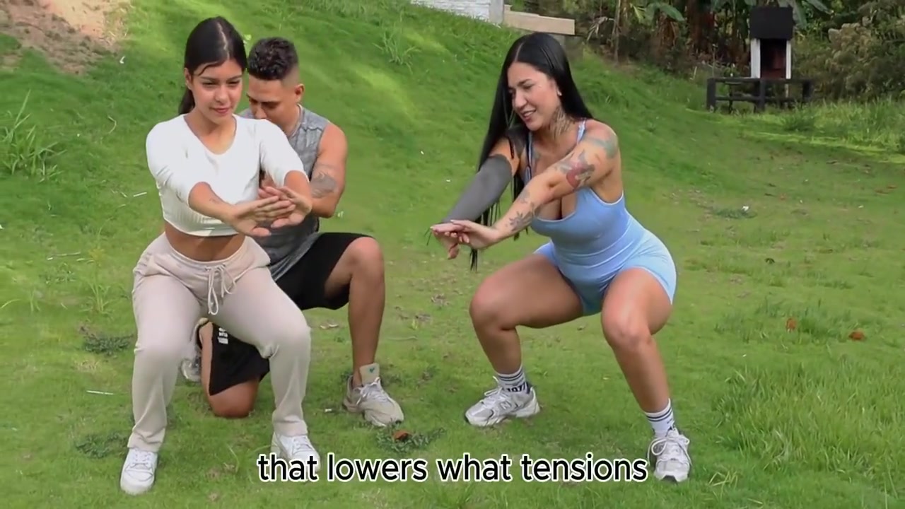 Workout Routine Ends In Hot Sex With A Tattooed Latina 10 Min - Dilan Clavijo, La Rola And Camila Henao