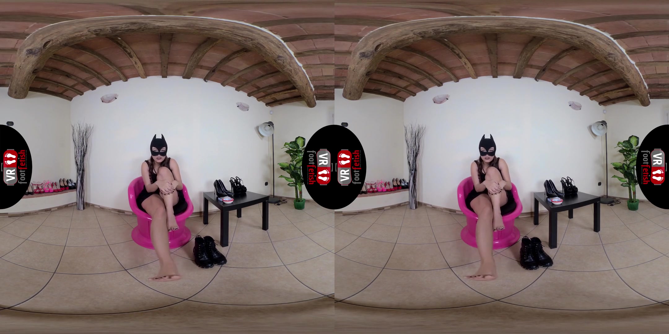 Stunningly Beautiful LadyNight Teasing you with Her Silky Feet; Foot Fetish Virtual Reality
