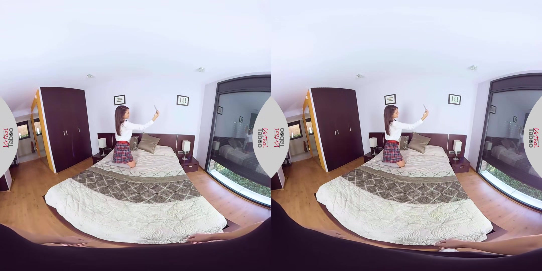 Carolina Abril VR Porn: Stepsis cheating while on phone with BF - VirtualTaboo