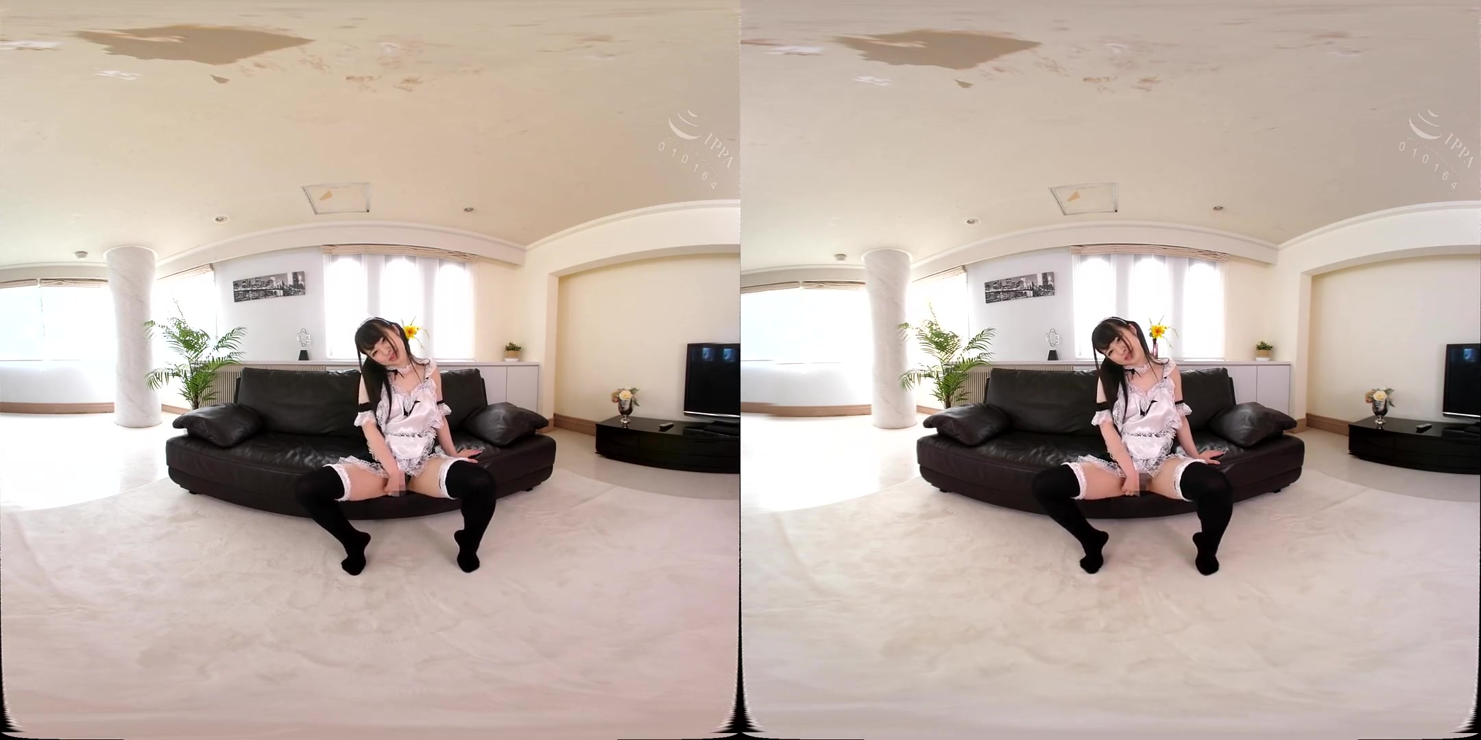 Shaved Maid Please fill my Tight Pussy! 1 - Asian Maid Uniform Blowjob Creampie
