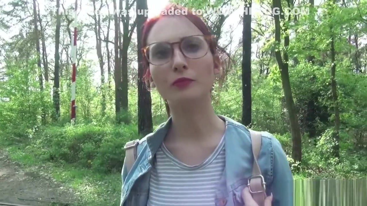 College Redhead teen 18+ Lia In Public Casting