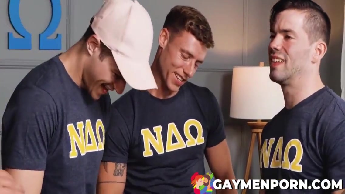 Julian Brady, Elliot Finn And Justin Matthews - Fraternity Fantasies Blindfolds & Bukakke 7 Min