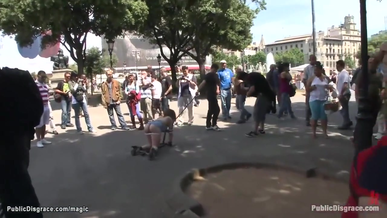 Bound Slave Disgraced In Public