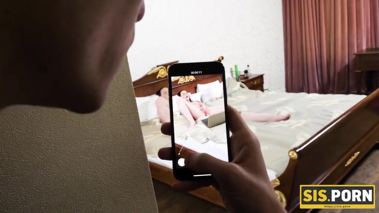 Curious Guy Catches Stepsister Watching Xozilla Porn Movies