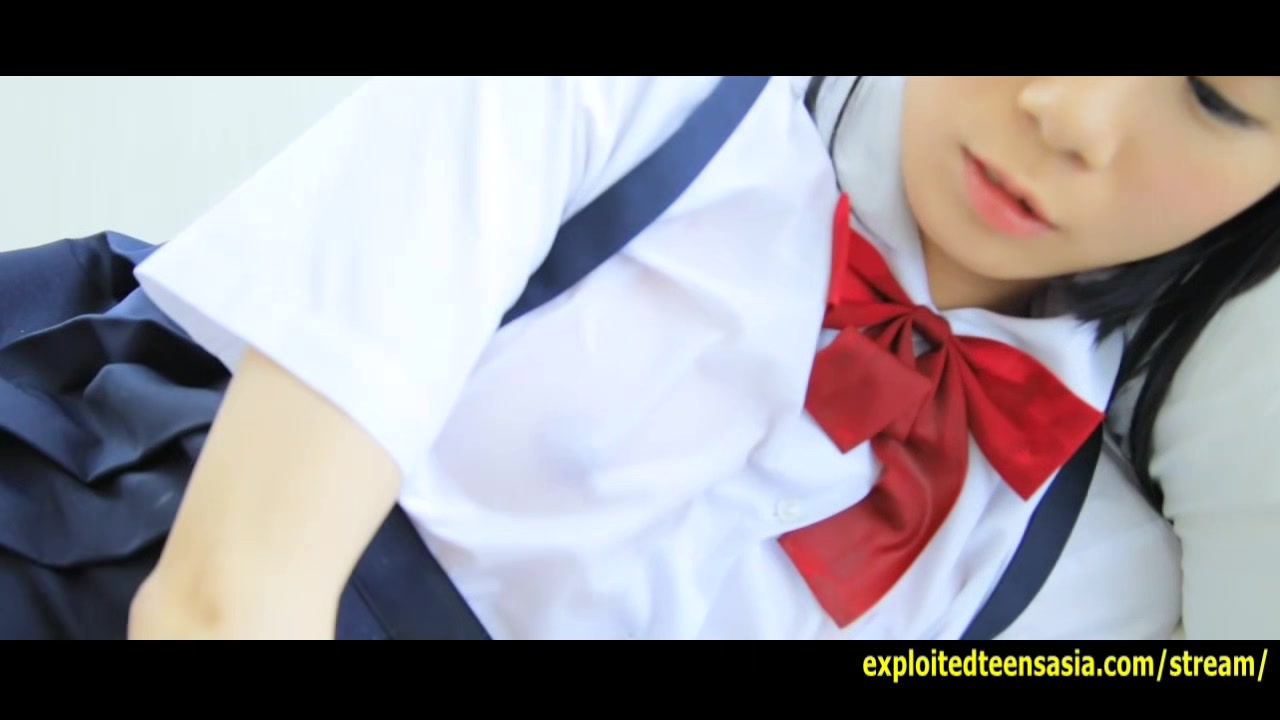 Cute Machida Misana Jav Debut teen 18+ Teases Taking Off Her School Panties And Covering Her Pussy With Hand