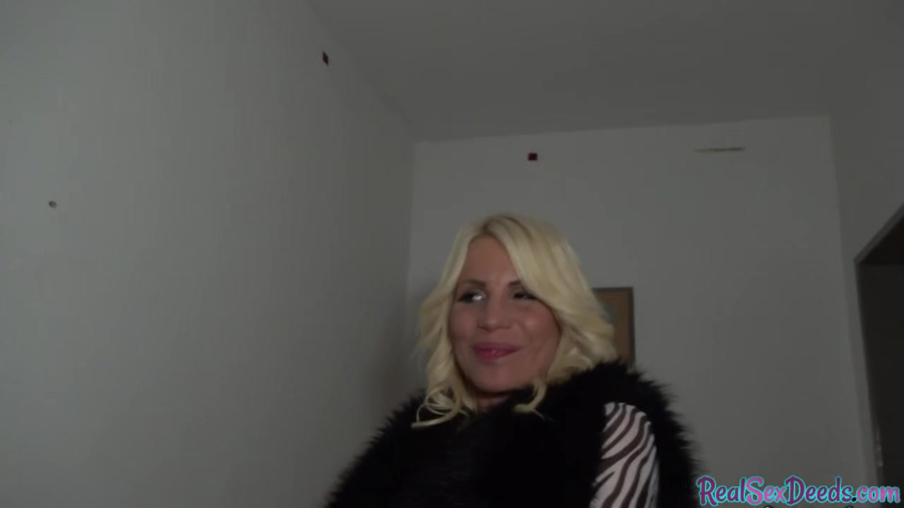 Pickedup busty blonde gets bentover before riding stiff rod