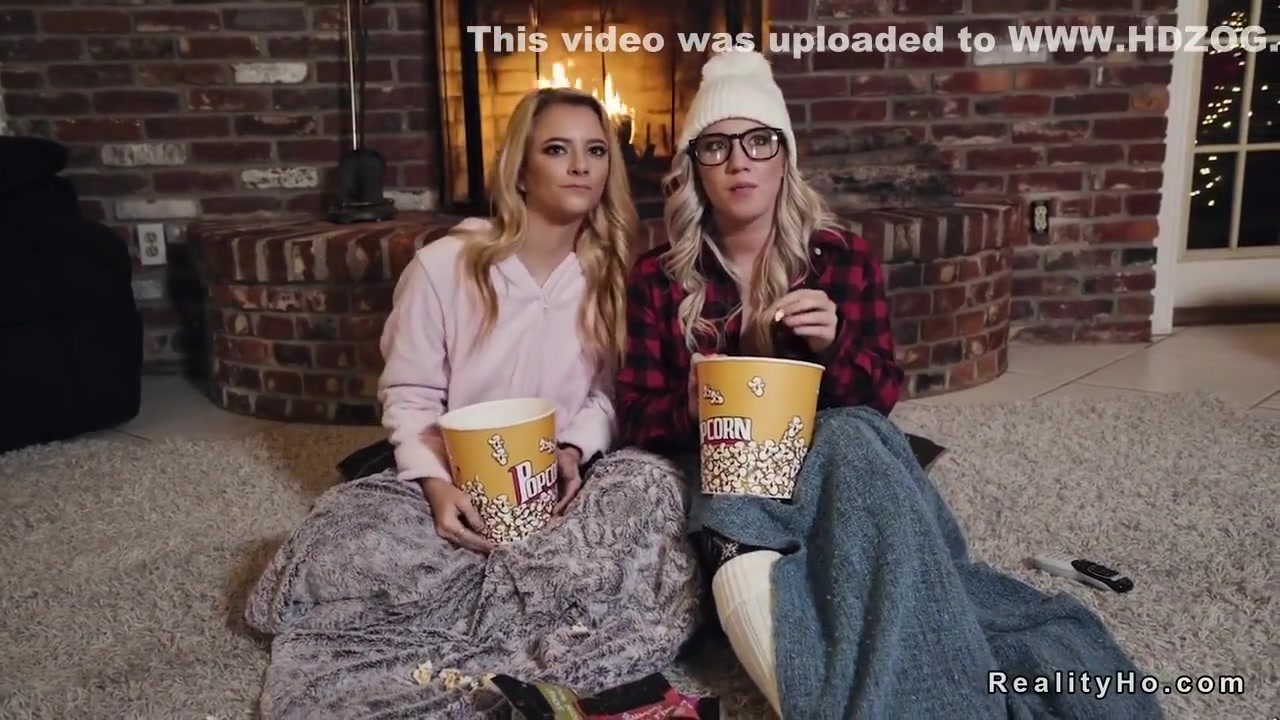 Lesbian Licking Beside Fireplace