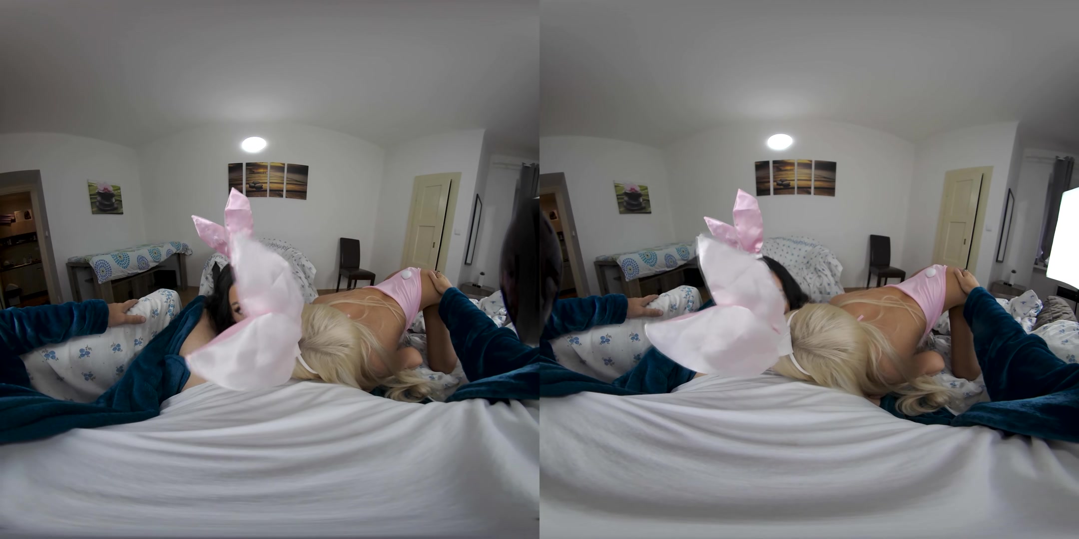 Lovita Fate and Zuzu Sweet: Blowjob Bunnies - POVcentralVR