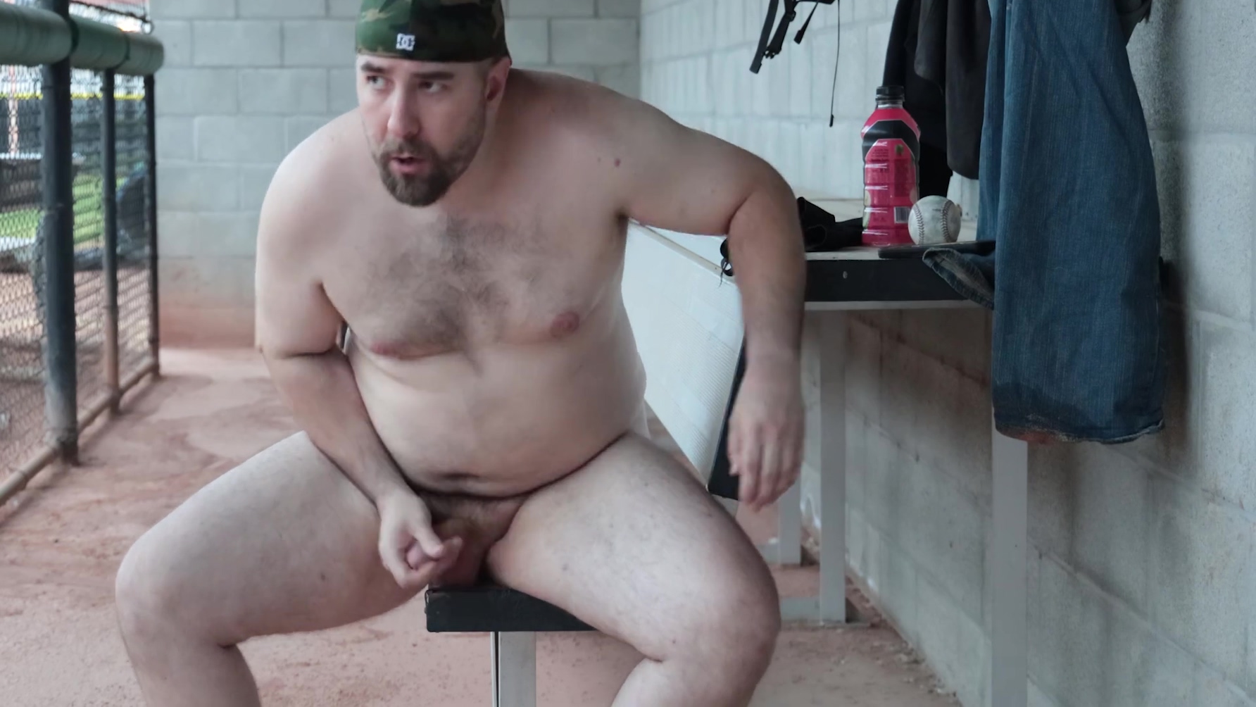 Was Feeling Horny At The Local Baseball Diamond So I Jerked Off Until I Came A Massive Load