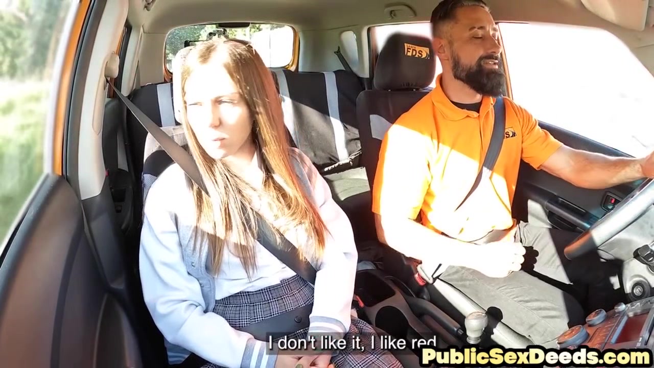 21yo driving student pussyfucked in car