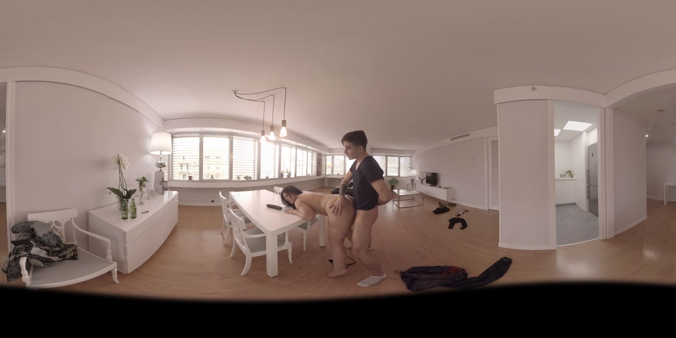 Chubby Girl Gets Fucked on the Table - VirtualPorn360