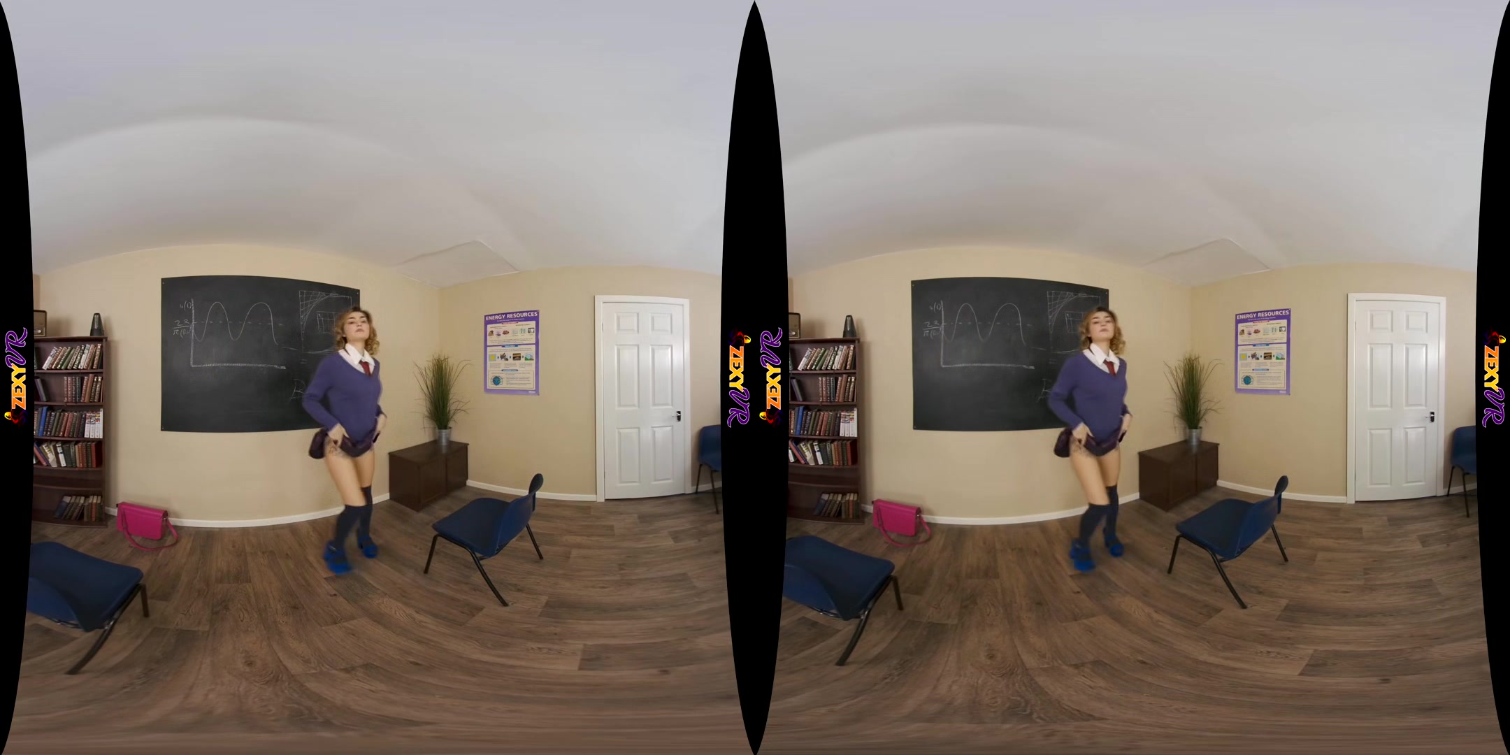 Watch Me Strip - Tattoo Schoolgirl Uniform Striptease