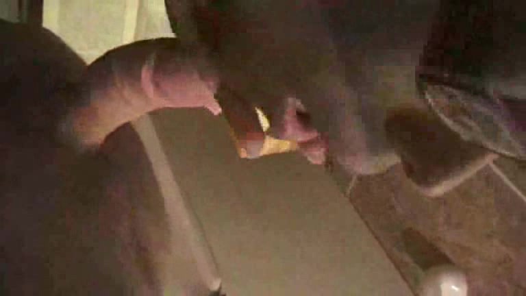 This Ebony has a seductive look on her face when she sucks dick