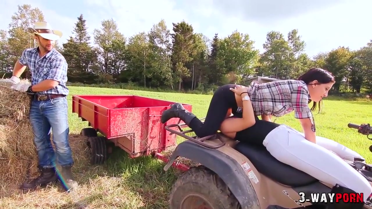 A Sexy Cowboy Fucks His 2 Cousins Outdoor