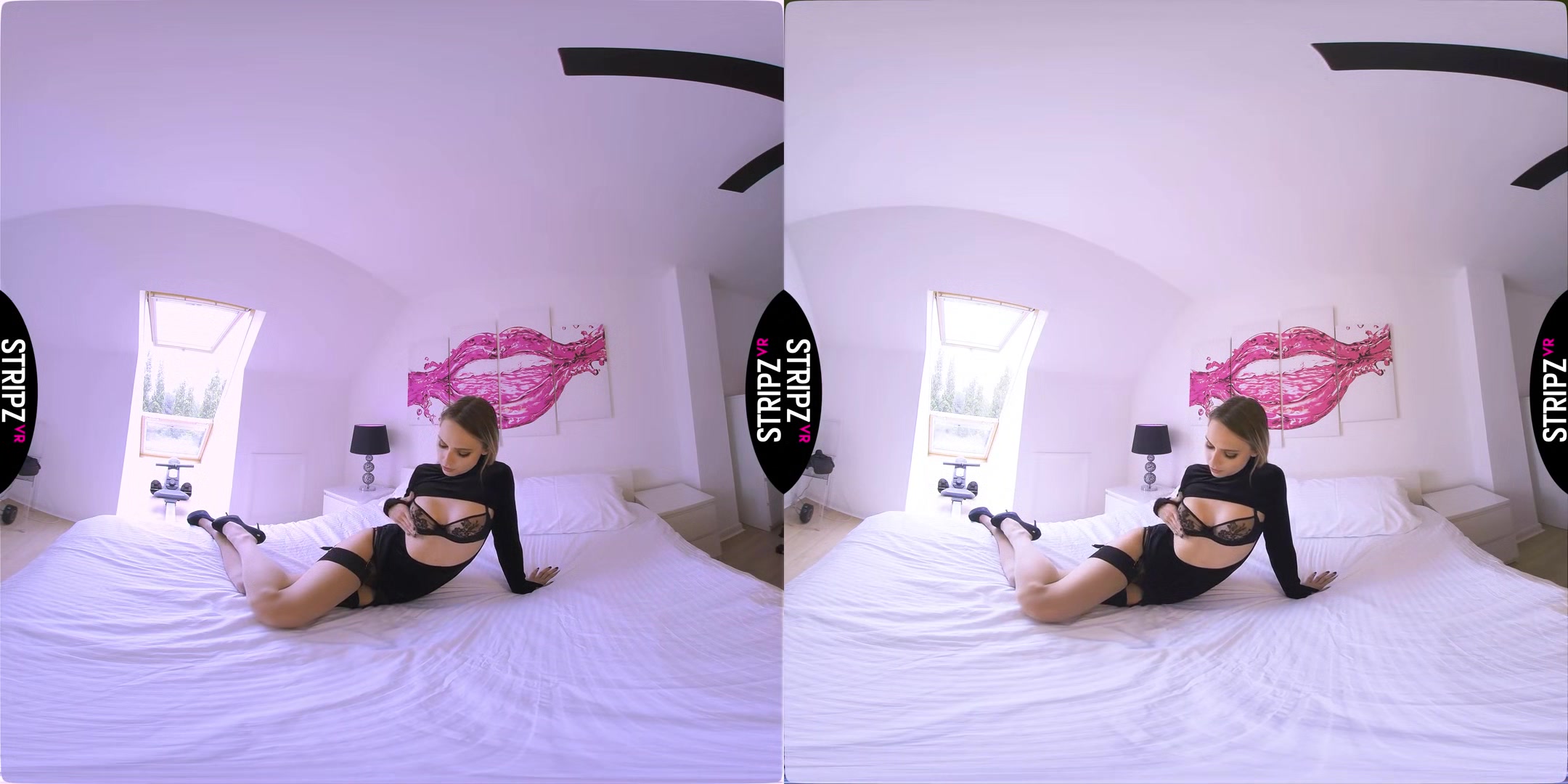 Get In My Knickers - British Babe Striptease in Black Lingerie