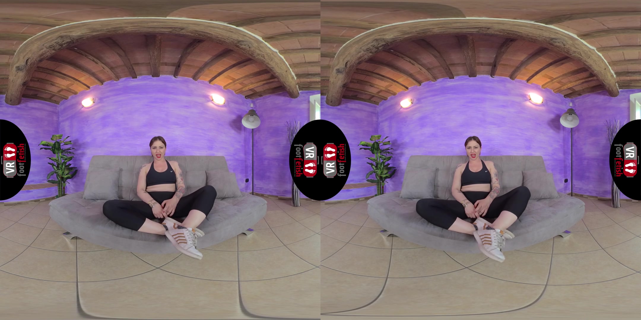 Sexy Ammalia Wants You To Smell Her Sweaty Feet Odor - VRFootFetish