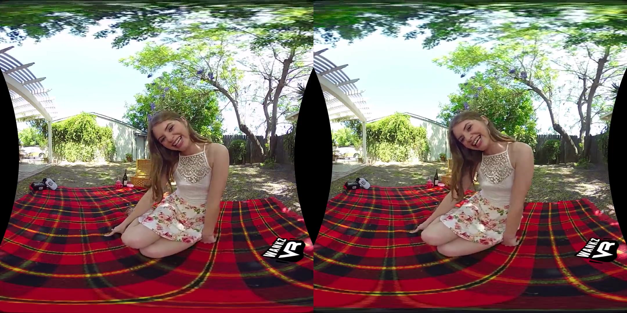 Backdoor Picnic - Cute Blonde teen 18+ Virtual Girlfriend Anal Sex VR