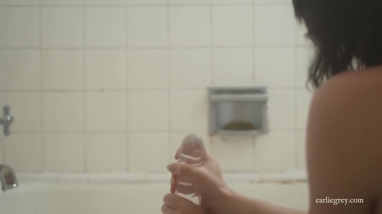 Quick Dildo Handjob And Ride In The Shower