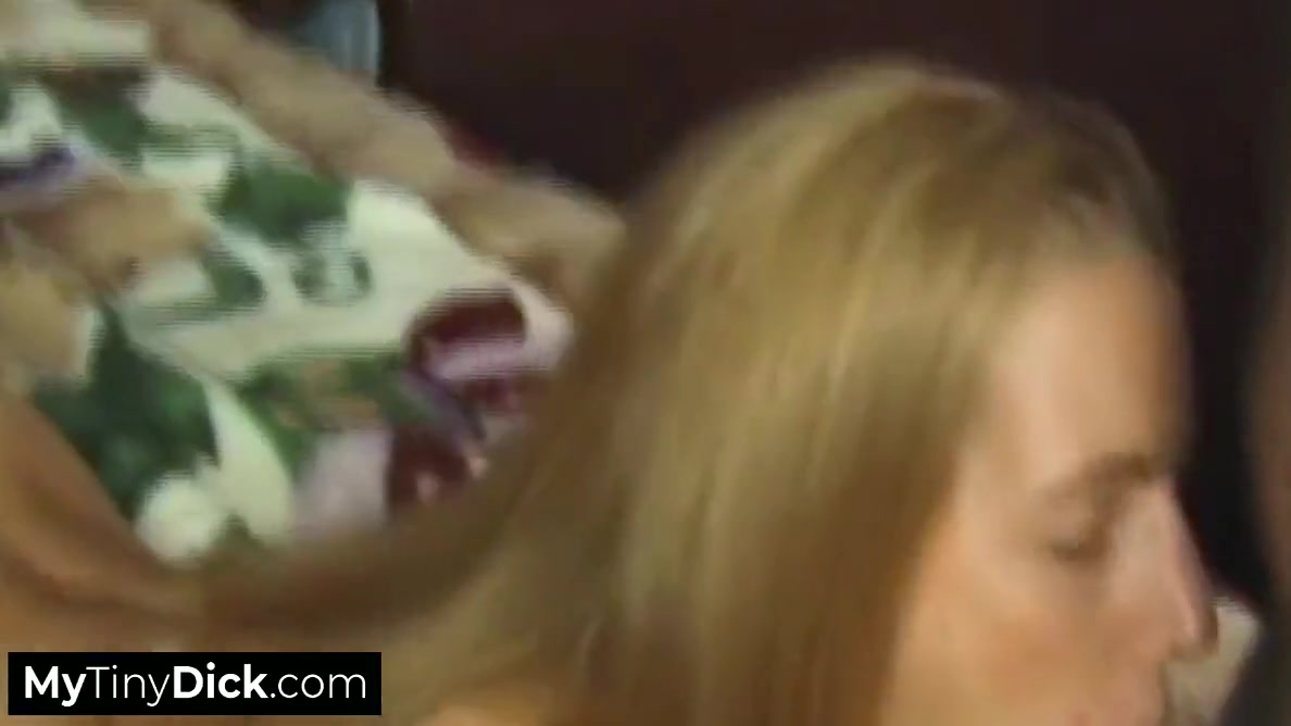 A Great Deep Blowjob By A Blonde For His Small Penis